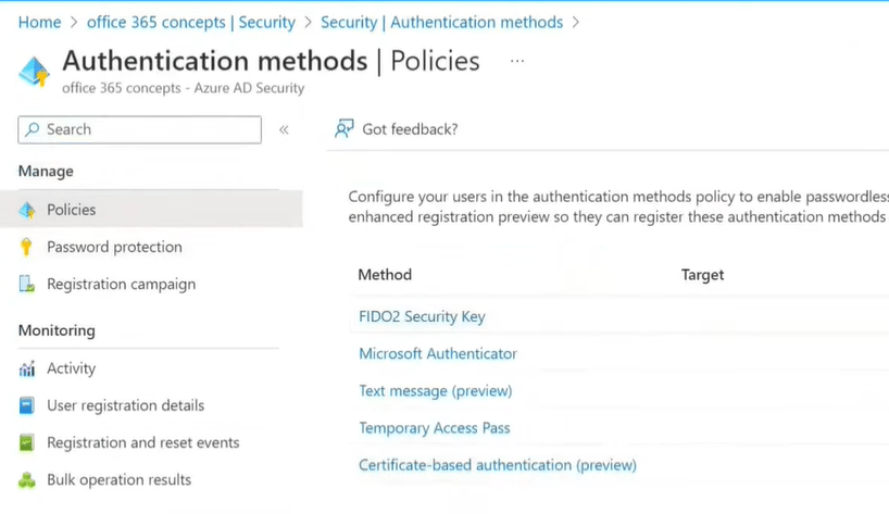 authentication methods