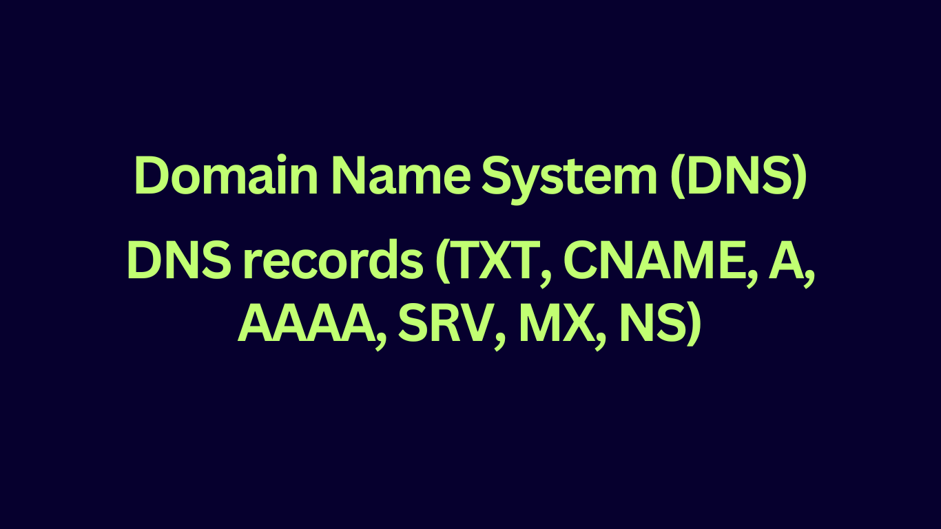 types of dns records