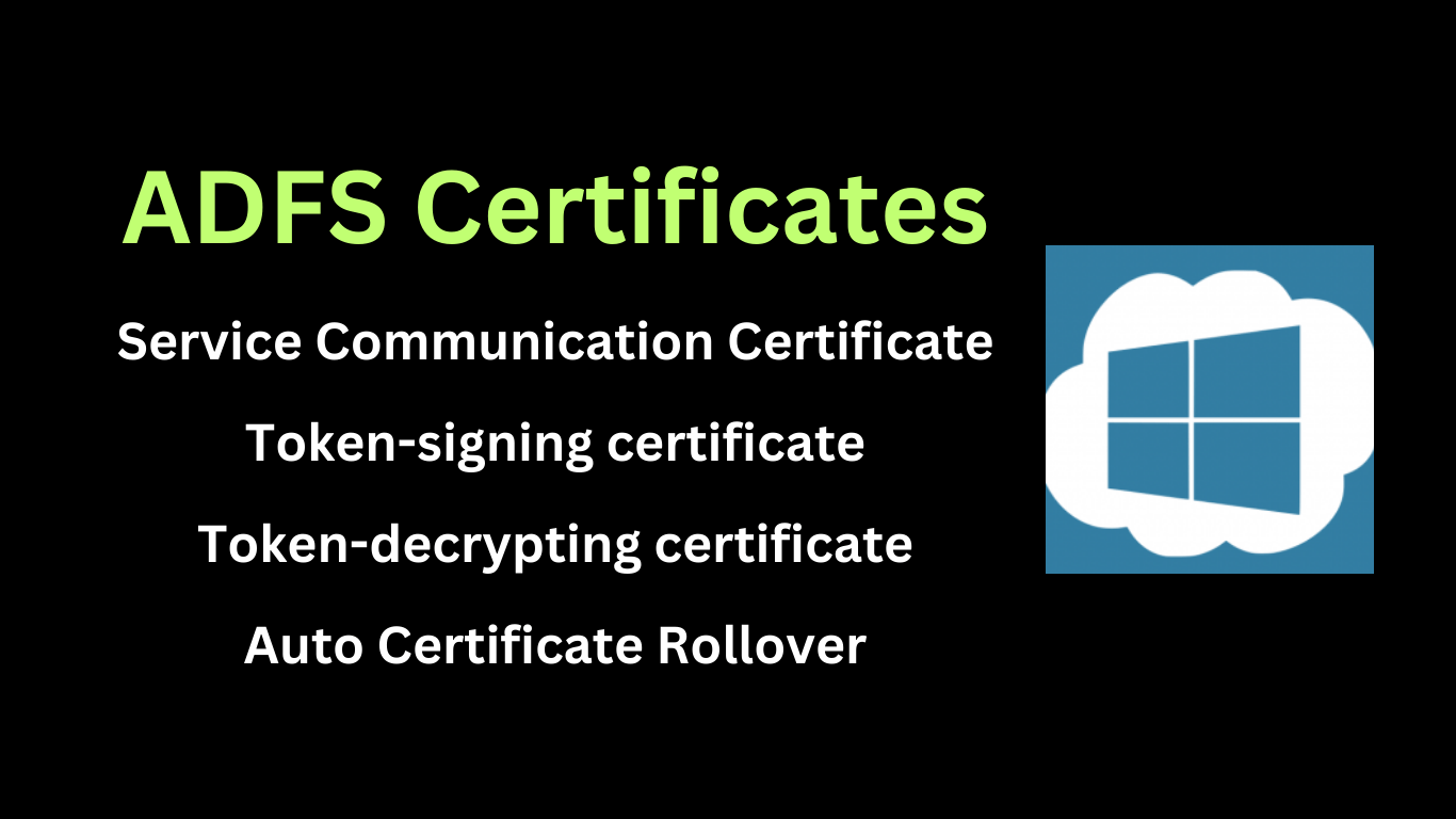 ADFS Certificates explained