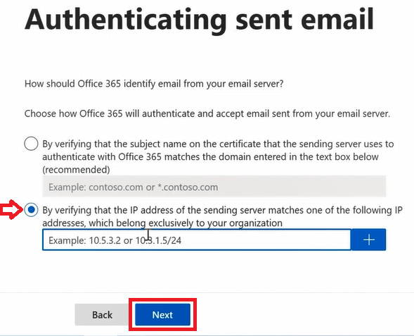 authenticating sent email