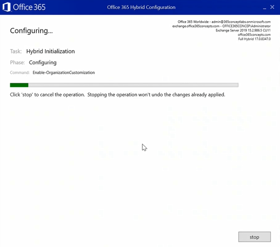 configuring hybrid configuration