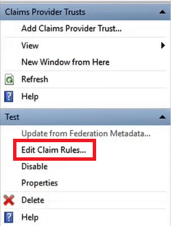 edit claim rules for claim provider trust