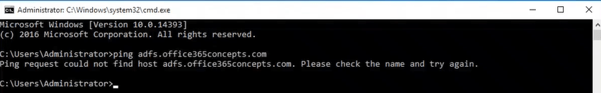 ping adfs server