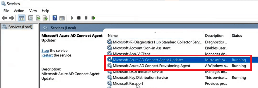 azure ad connect provisioning agent 1