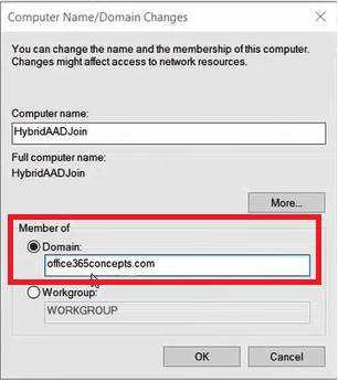 computer name, domain changes in active directory