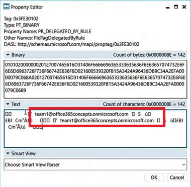 delete out of office response history with MFCMAPI
