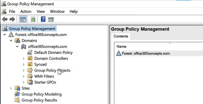 group policy management