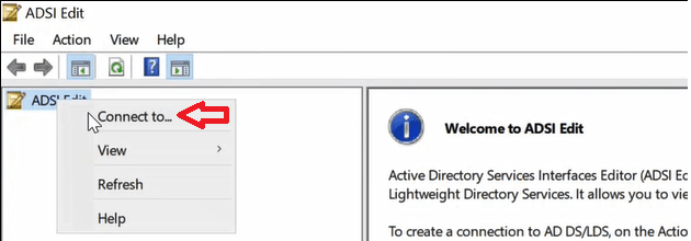 how to open ADSI Edit