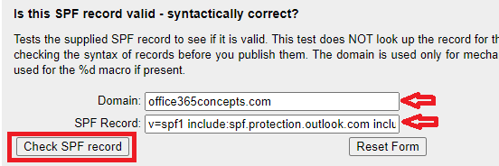 how to troubleshoot SPF record