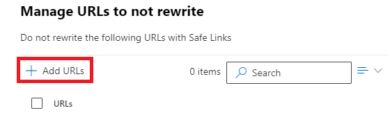 manage URLs to not rewrite