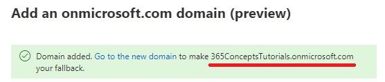 new onmicrosoft.com domain