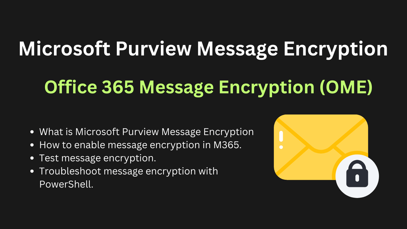 Microsoft Purview Message Encryption / Office 365 Message Encryption (OME)