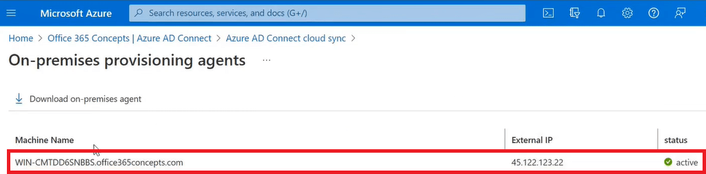 provisioning agent validation