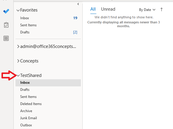 shared mailbox in outlook