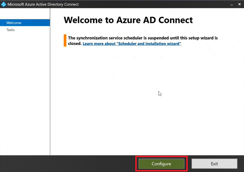 welcome to azure ad connect