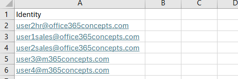 Disable email forwarding using CSV file