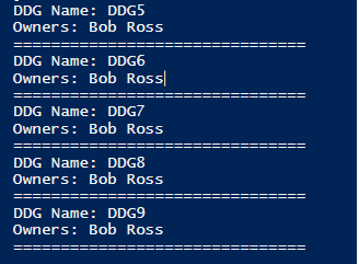 Get owners of all Dynamic Distribution Groups