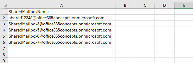 Bulk convert Shared Mailboxes to User Mailbox using CSV and PowerShell