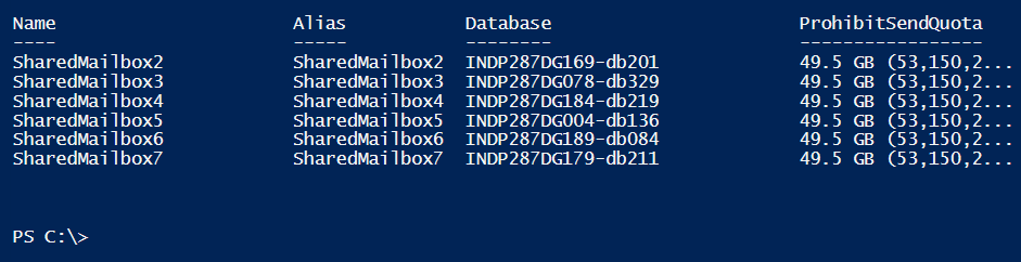 Bulk create shared mailboxes using CSV files