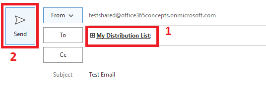 Send email from Distribution Group