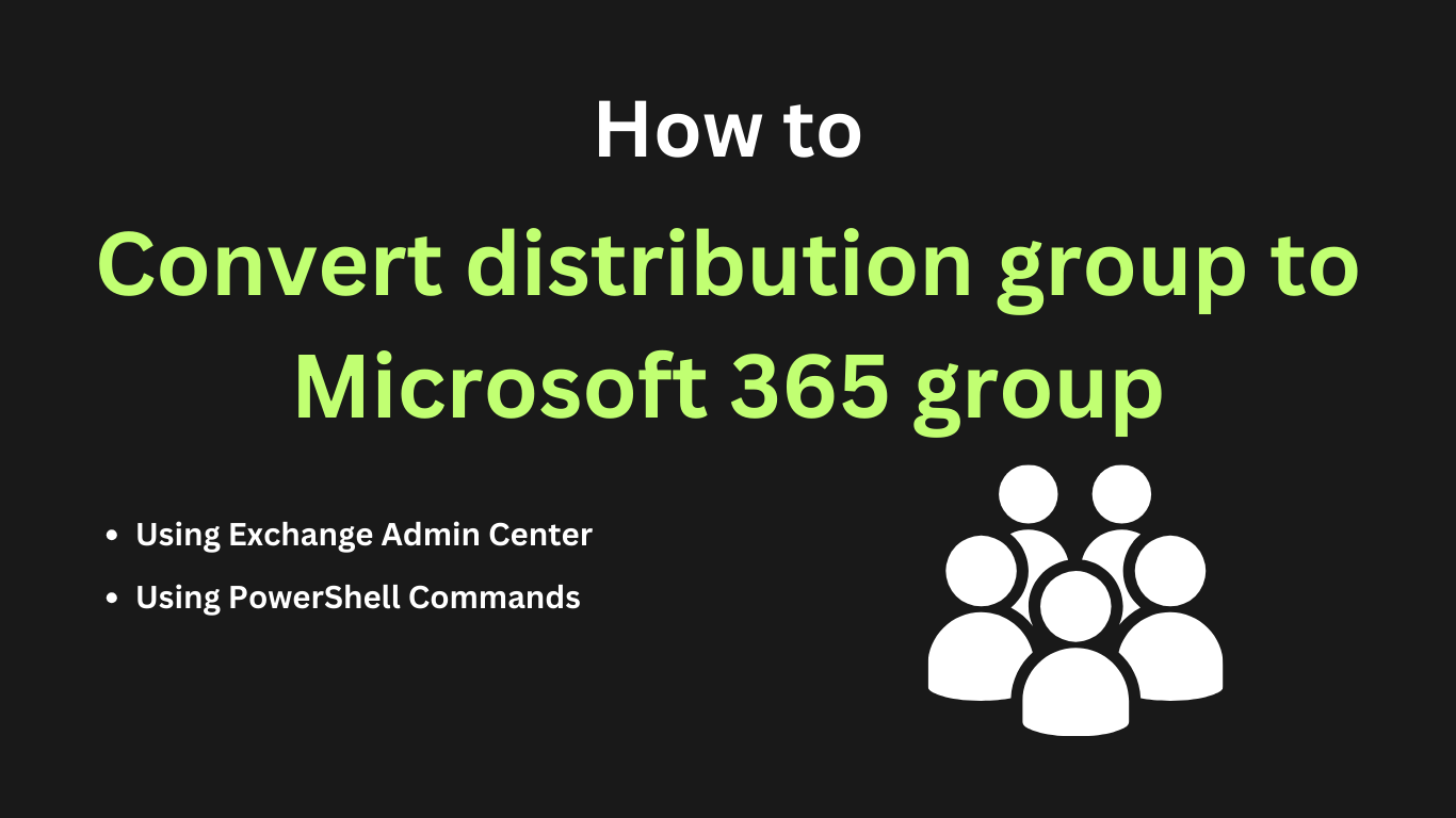 Convert distribution group to Microsoft 365 group