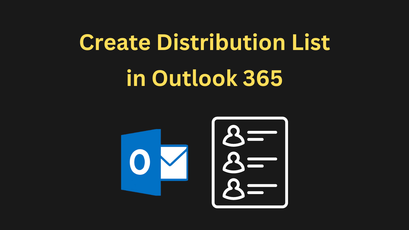 create distribution list in outlook