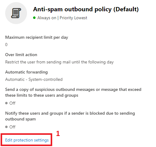 edit protection settings