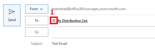 expand distribution list in outlook