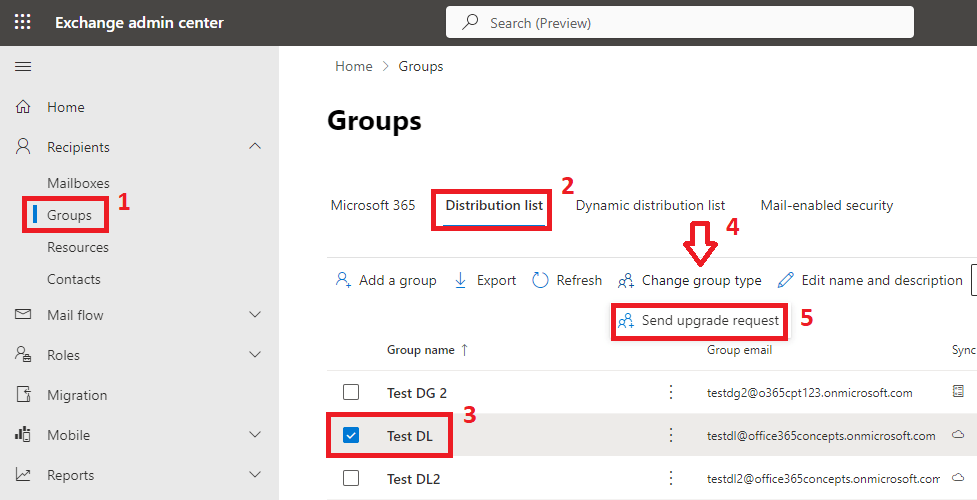 upgrade distribution group to Microsoft 365 group