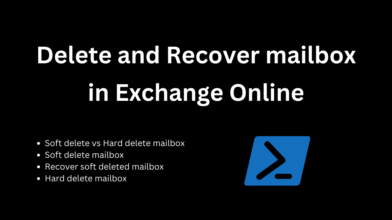 delete mailbox in exchange online