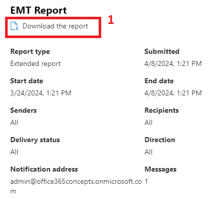 emt report download