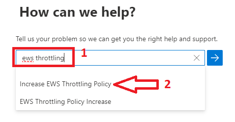 increase EWS throttling policy