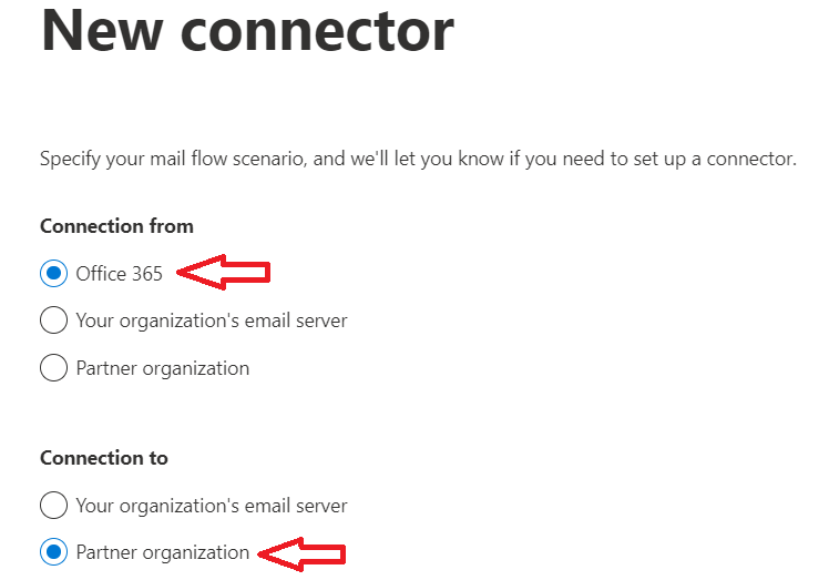 new outbound connector